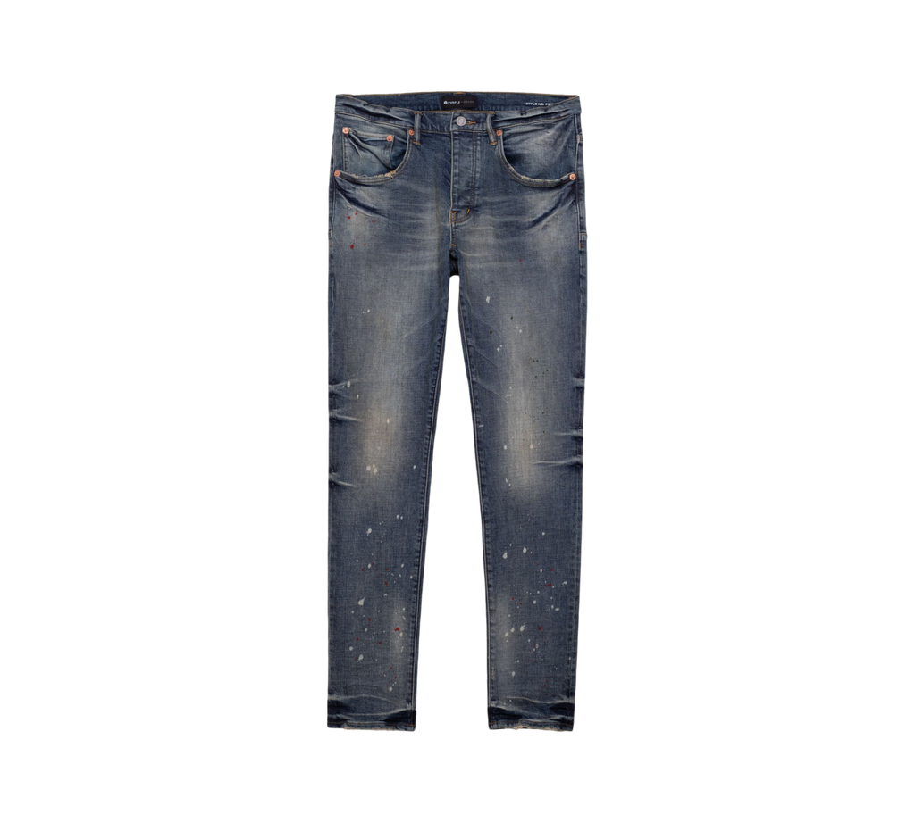 Purple Jeans P002-VSI "VINTAGE SPOTTED Indigo SKINNY JEANS"