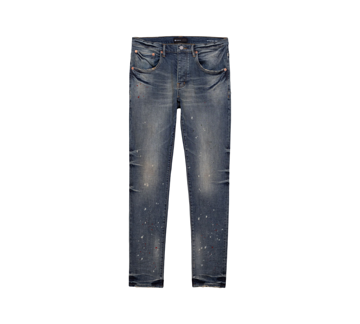Purple Jeans P002-VSI "VINTAGE SPOTTED Indigo SKINNY JEANS"