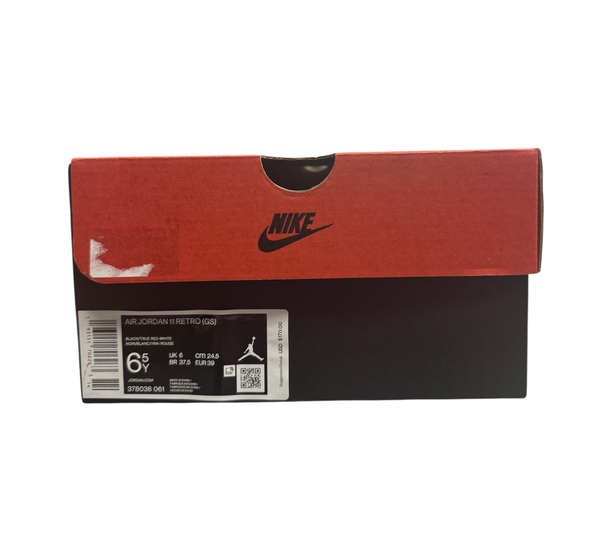 *USED* Jordan 11 GS "Bred 2018" 378038-061