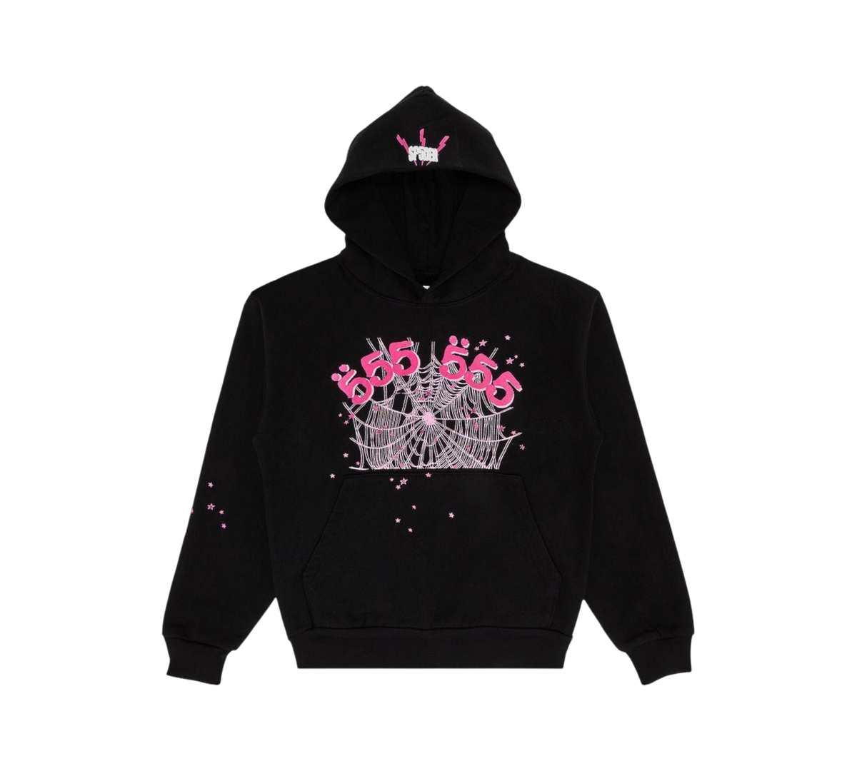 Sp5der Hoodie "Angel Number Black"