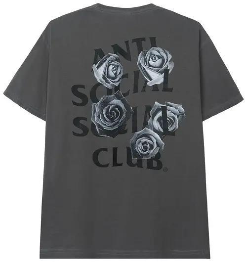 Anti Social Social Club T-Shirt "Charcoal Bat Emoji"