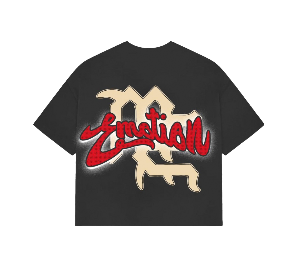 Mixed Emotions Cropped  T-Shirt "Grey Blinded Tee"