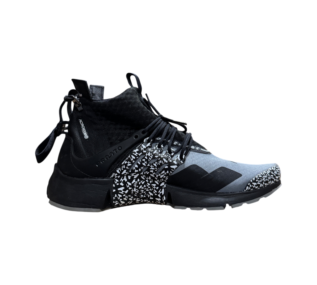 *USED* Nike Air Presto Mid Acronym "Cool Grey" AH7832-001