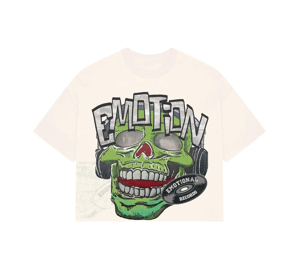 Mixed Emotion Cropped T-Shirt "Cream Monster"