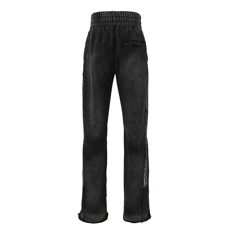 Lost Intricacy Flare Sweatpants "Black Liberty"