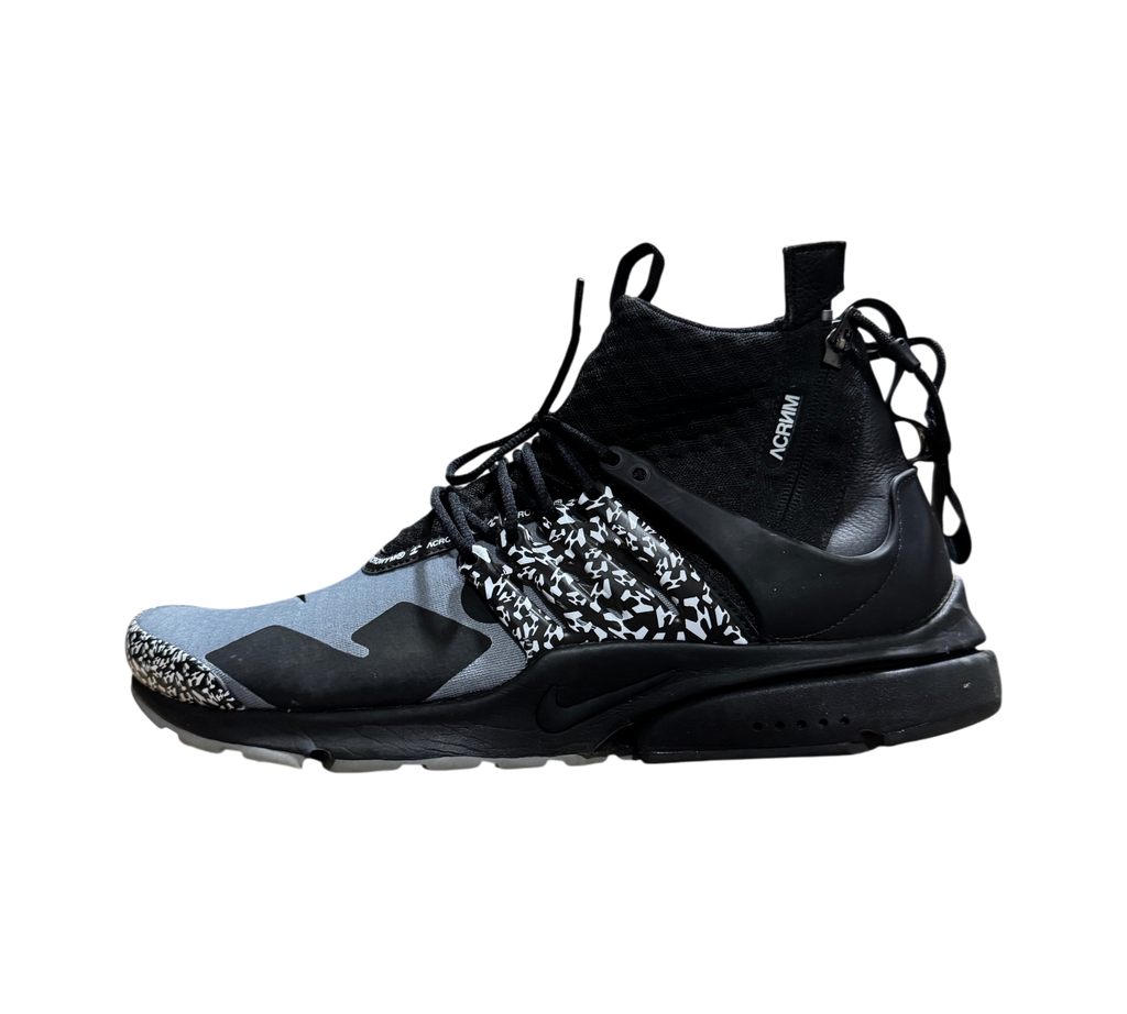 *USED* Nike Air Presto Mid Acronym "Cool Grey" AH7832-001