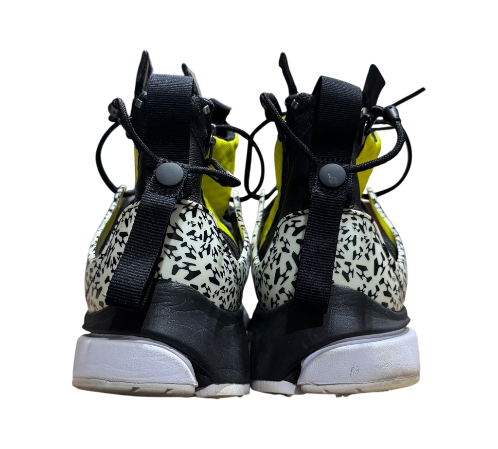 *USED* Nike Air Presto Mid Acronym "Dynamic Yellow" AH7832-100