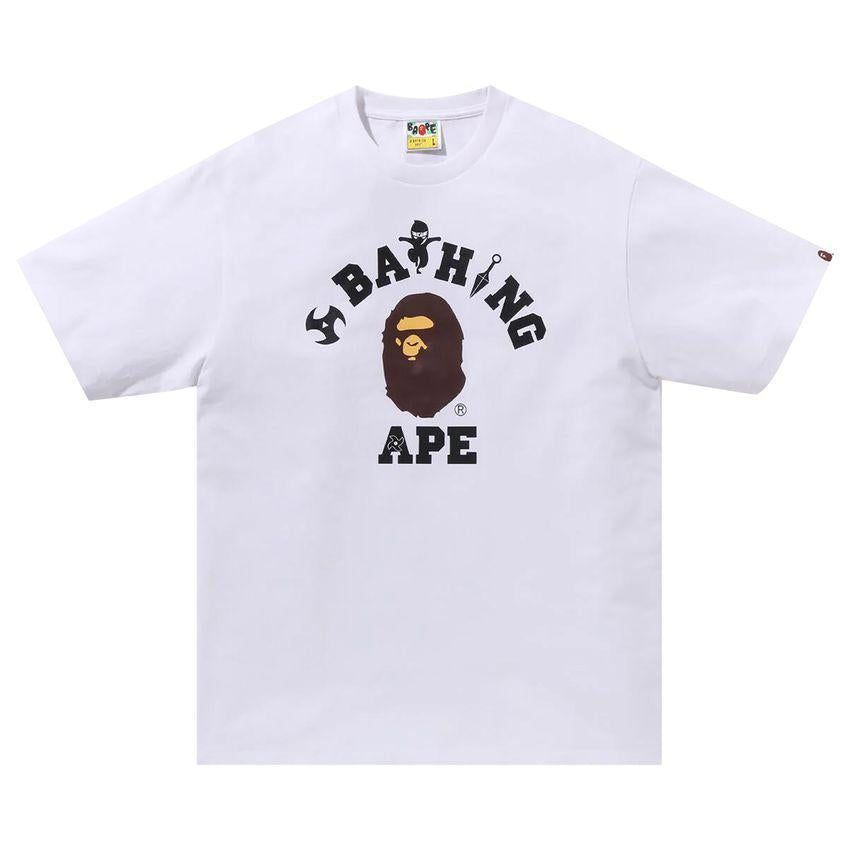 Bape T-Shirt "White Ninja College"