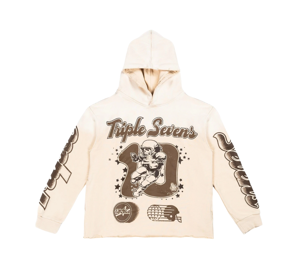 Triple Sevens Hoodie "All Star Football Hoodie Brown"