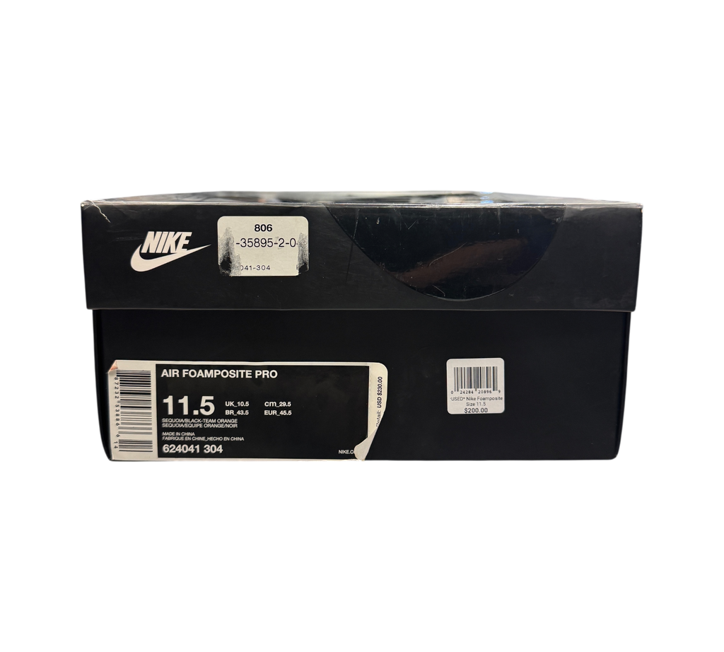 *USED* Nike Foamposite Pro "Sequoia" 624041-304