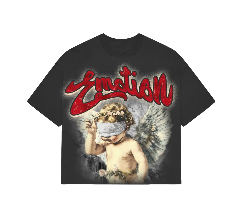 Mixed Emotions Cropped  T-Shirt "Grey Blinded Tee"