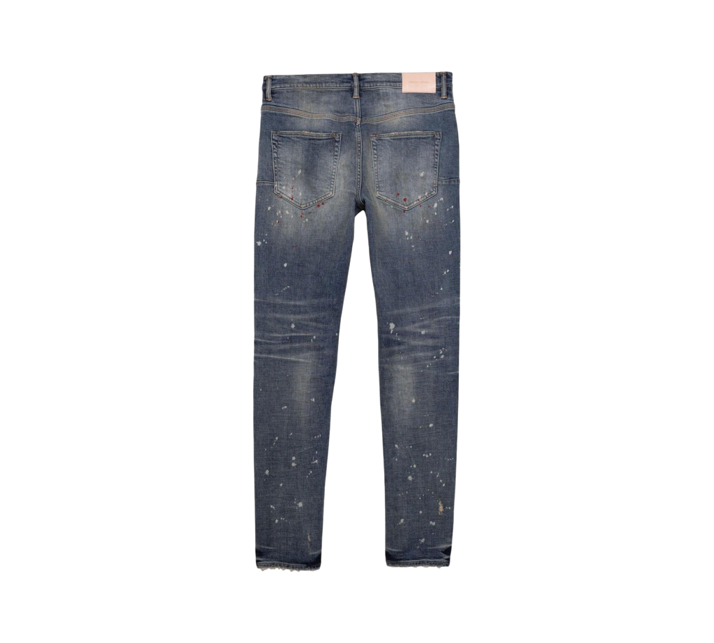 Purple Jeans P002-VSI "VINTAGE SPOTTED Indigo SKINNY JEANS"