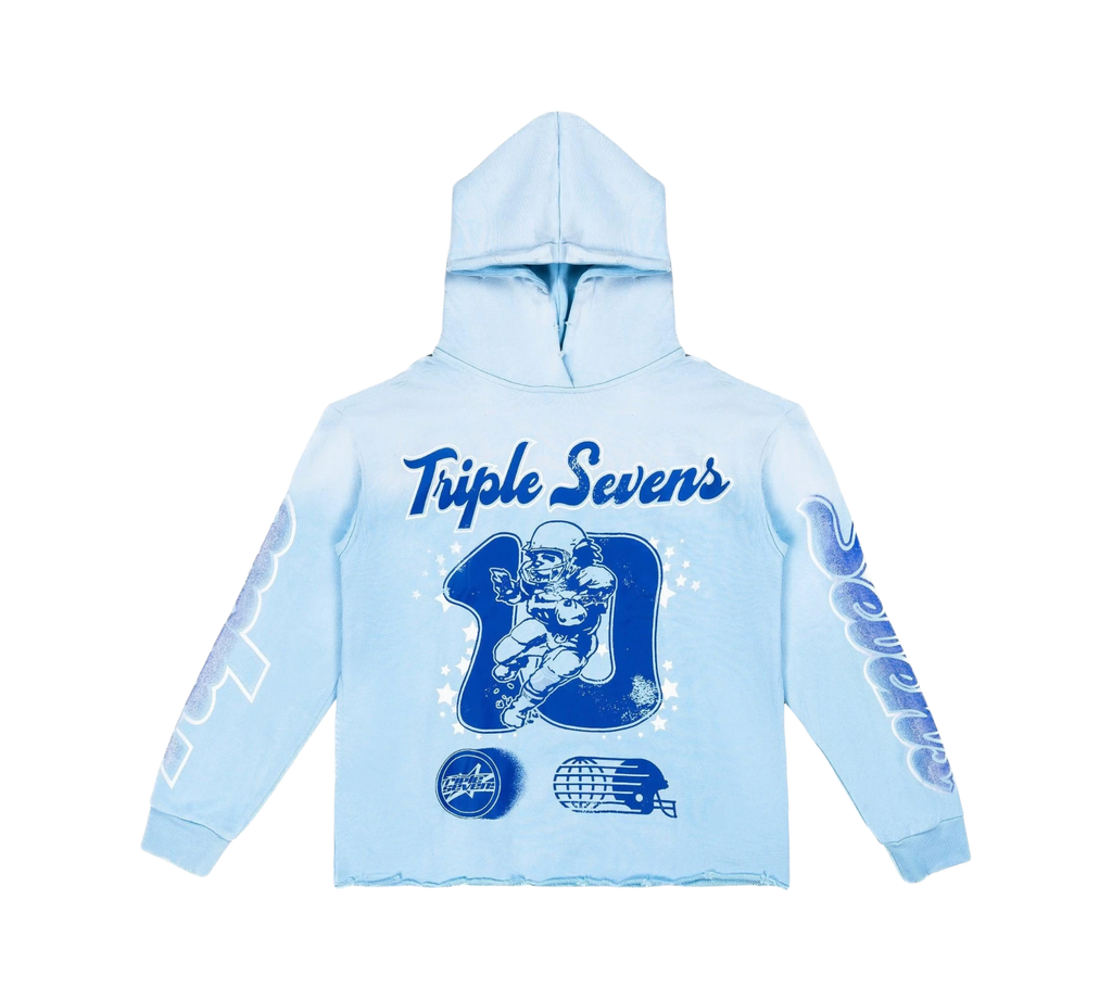 Triple Sevens Hoodie "All Star Football Hoodie Blue"
