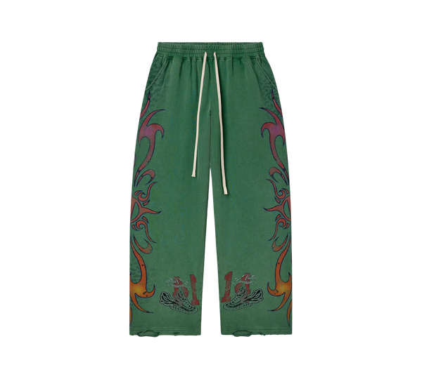 Vale "Inferno" Green Sweatpants