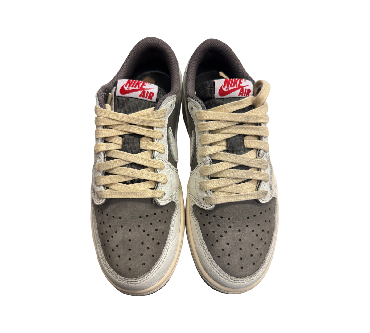 Genesis Boutique pre-owned Jordan 1 Low Travis Scott Reverse Mocha sneakers in mocha brown and sail white leather
