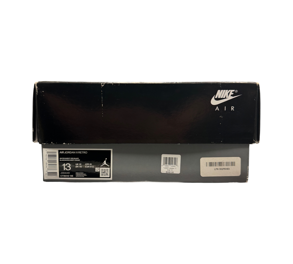 Genesis Boutique Jordan 11 Cherry sneaker box with Nike Air branding and size 13 label