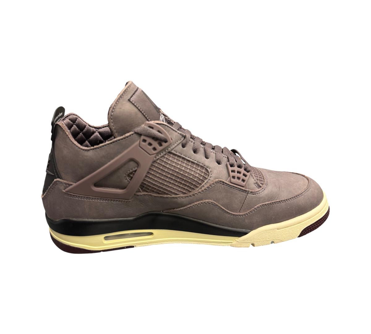 Genesis Boutique used Jordan 4 A Ma Maniere sneakers in violet ore nubuck with quilted lining and cream midsole.