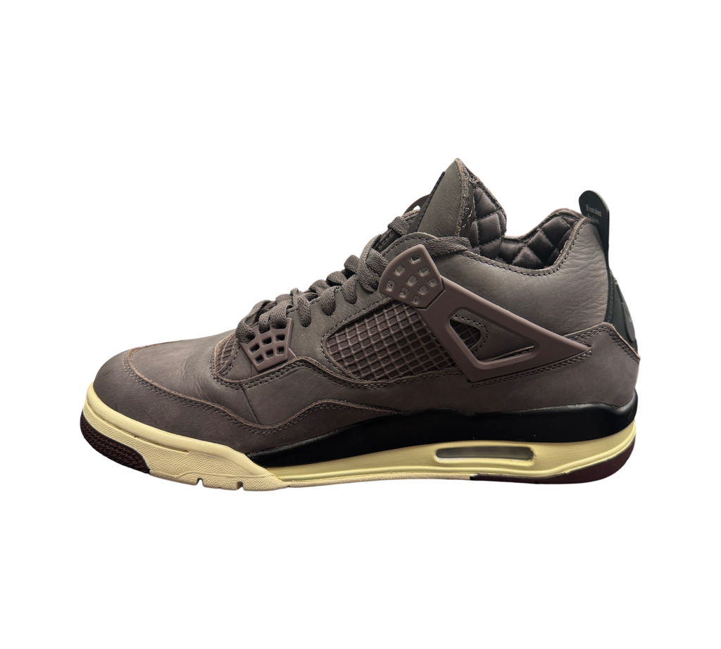 Genesis Boutique Jordan 4 A Ma Violet Ore sneakers in dark purple leather with quilted lining and cream midsole