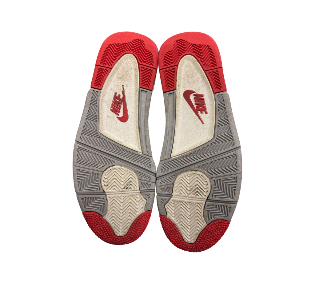Genesis Boutique Jordan 4 "Bred" 2019 sneakers, black with red and grey soles. SKU: 308497-060.