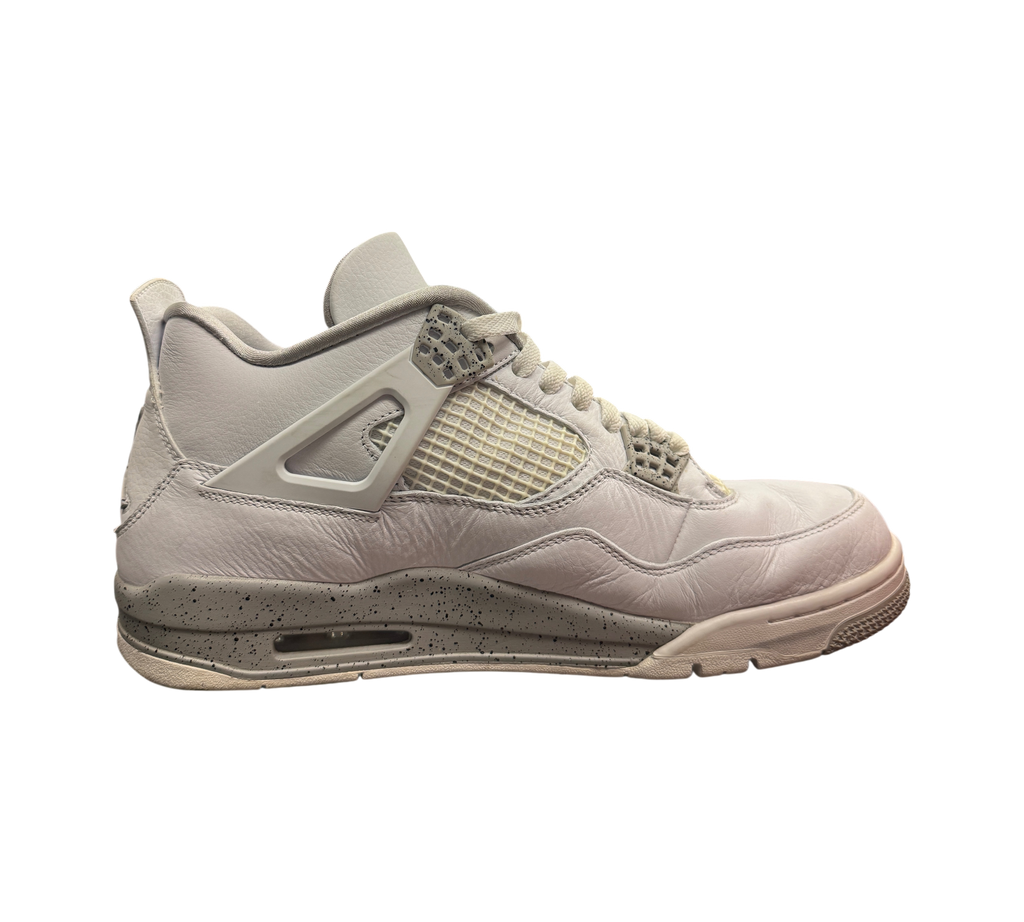 Genesis Boutique pre-owned Jordan 4 Oreo sneakers in white leather with grey speckled midsole details