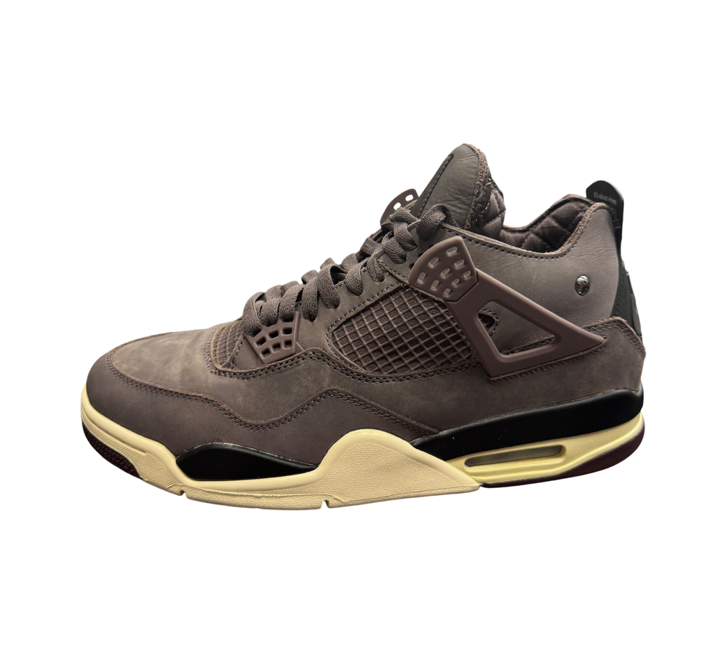 Genesis Boutique Jordan 4 A Ma Maniere Violet Ore sneakers in premium dark purple nubuck with cream midsole