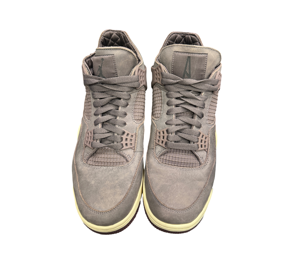 Genesis Boutique Jordan 4 A Ma Maniere Violet Ore sneakers in premium grey nubuck with quilted interior lining