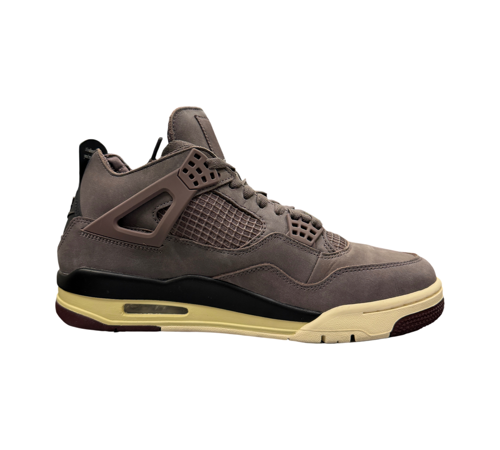 Genesis Boutique Jordan 4 A Ma Maniere Violet Ore sneakers in dark purple suede with cream and black midsole