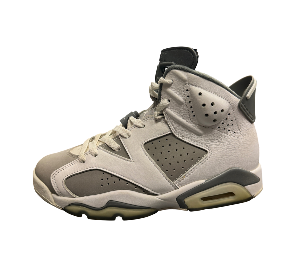 Genesis Boutique pre-owned Jordan 6 Cool Grey sneakers featuring white leather and grey suede panels