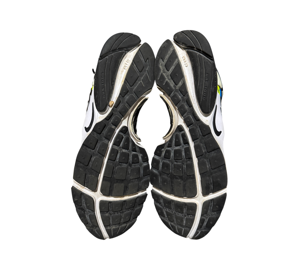Genesis Boutique used Nike Air Presto Mid Acronym Racer Pink sneakers showing black and white rubber outsoles