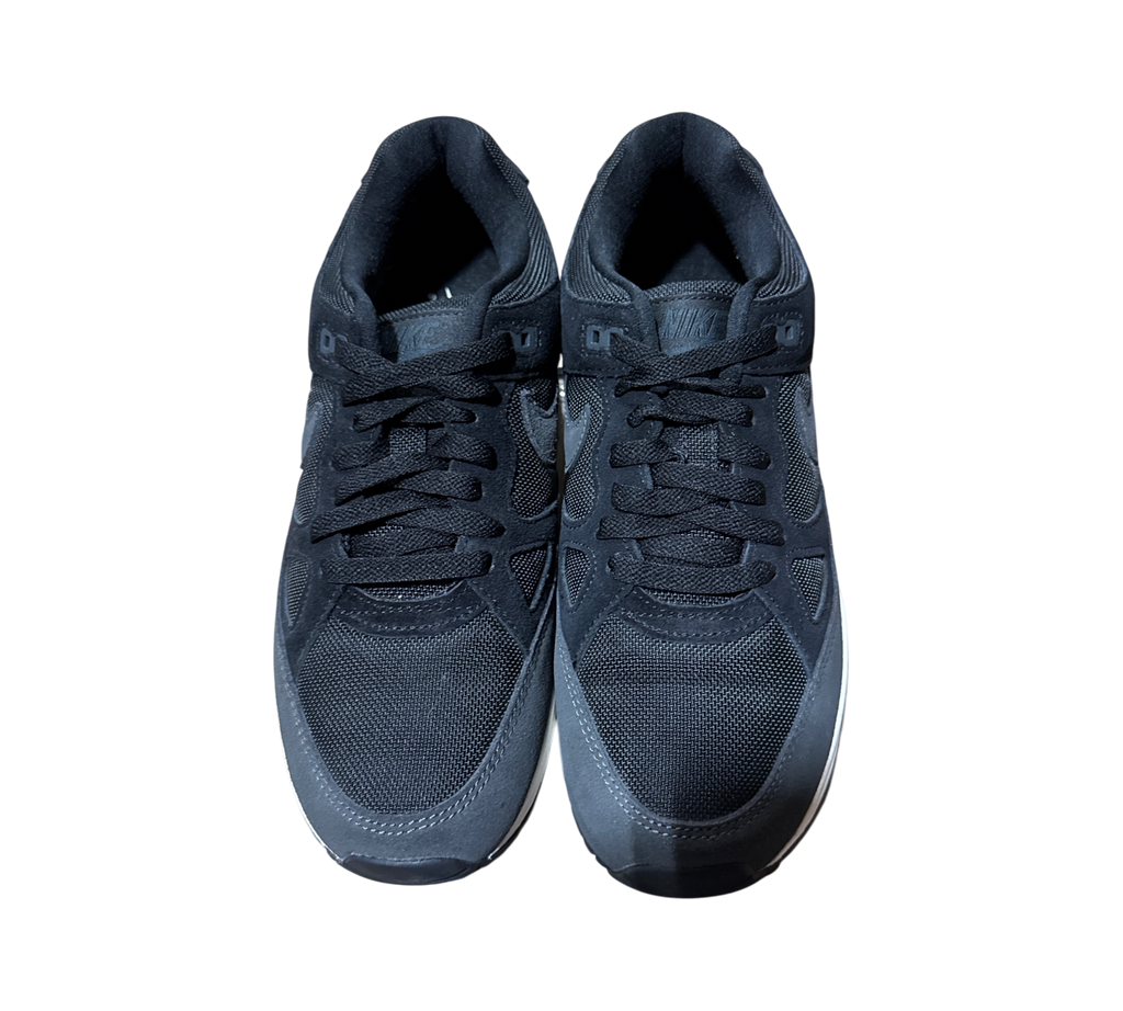 Genesis Boutique pre-owned Nike Air Span II sneakers in black and anthracite with mesh and suede detailing