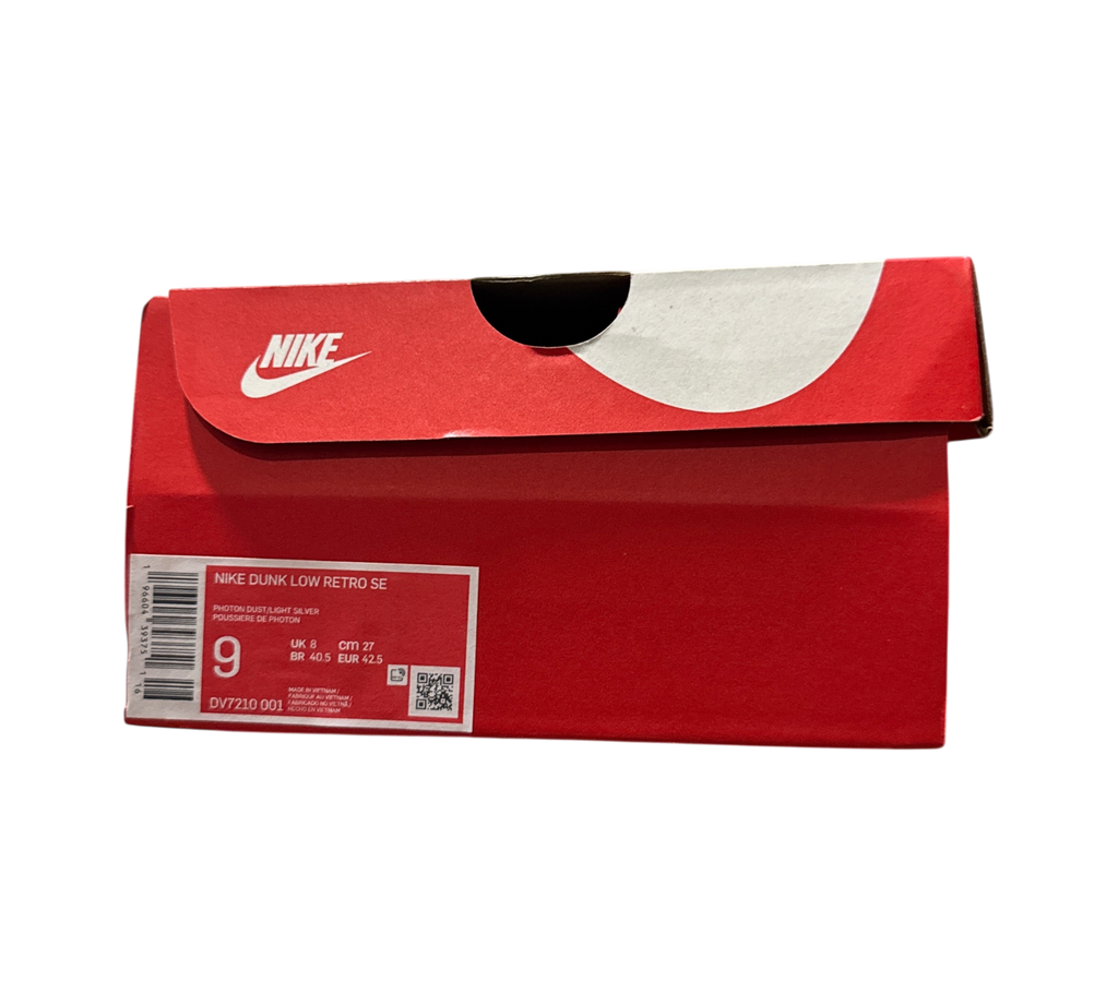 Genesis Boutique Nike Dunk Low Gone Fishing Chinook Salmon sneaker box with size label visible