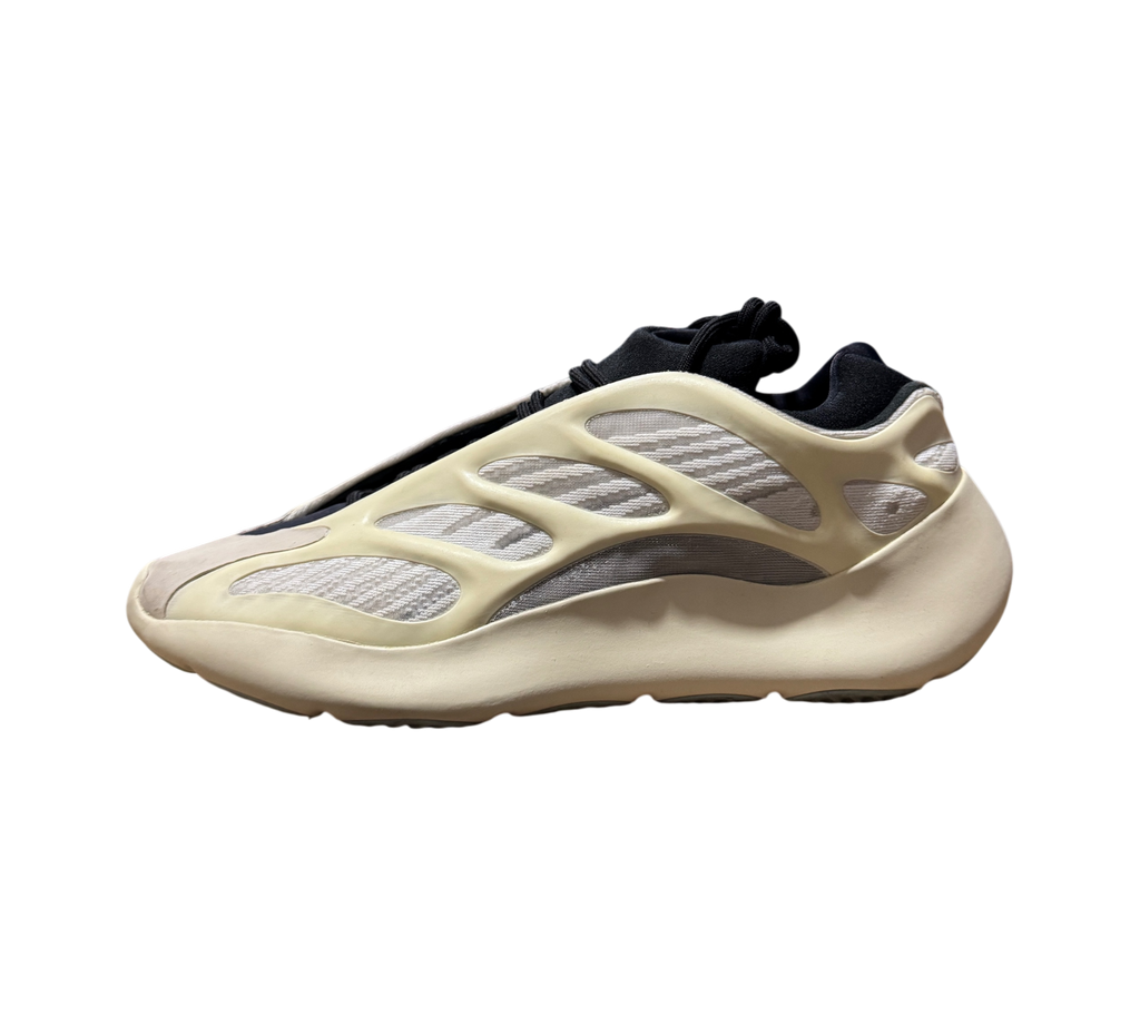 Genesis Boutique pre-owned Yeezy 700 Azael sneakers in off-white and black with visible toe stains
