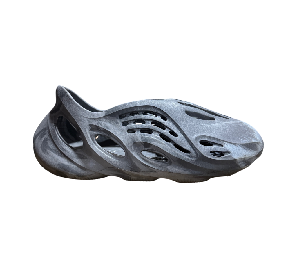 Genesis Boutique used Yeezy Foam Runner MX Granite slip-on shoe in grey marbled foam with signature cut-out design
