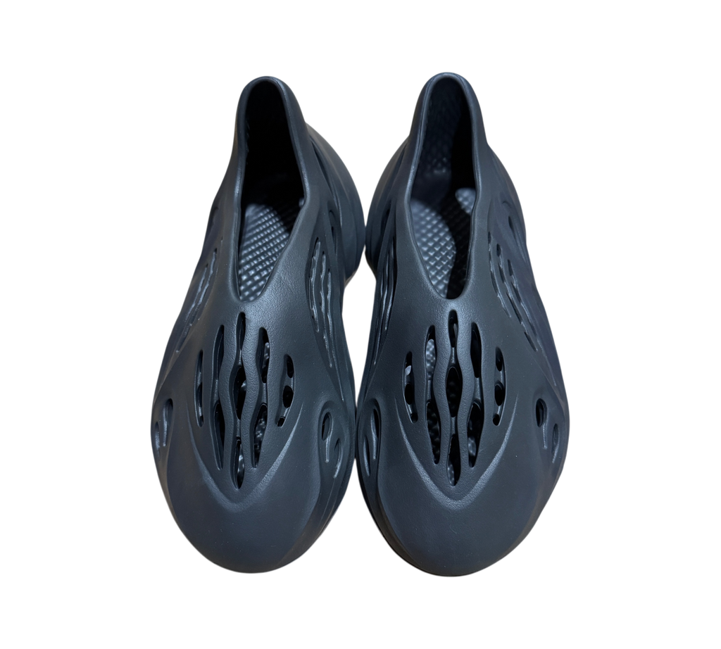 Genesis Boutique Yeezy Foam Runner Onyx slip-on shoes in black with signature perforated foam design
