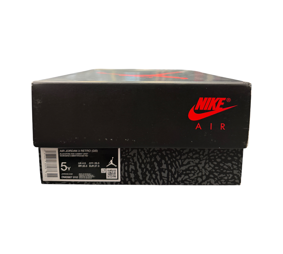 *USED* Jordan 3 GS "Black Cement Reimagined" DM0967-010